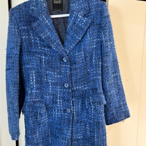 Beautiful Hilary Radley Blue tweed coat - Picture 2 of 9